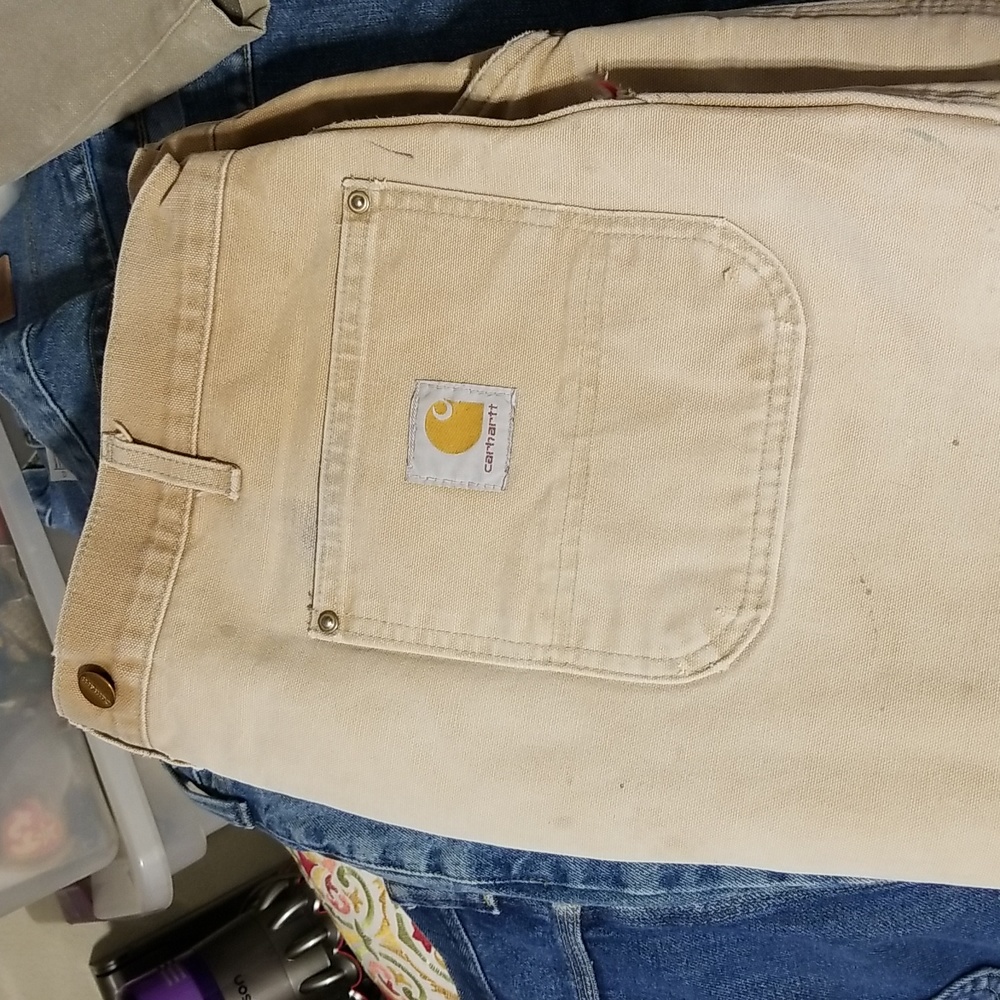 Carhart vintage insulated, Zippered Bottom Legs Men's 42" waist X 32" Length
